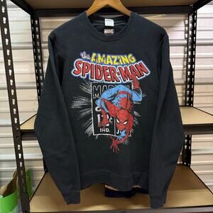 Marvel Amazing Spider-Man Crewneck Sweatshirt Size M Black